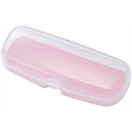 Pearl Glasses Case Hard Type Clear White x Pink SP-D6PI