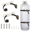 2PCS Propane Tank Holder，Oxygen Tank Holder，Nitrogen Gas Cylinder Holder, with