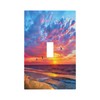 Beach Seagull Seaside Sunset Ocean Waves Decorative Light Switch Cover