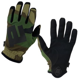 APEX 1.0 High Dexterity Gloves for Work, Tactical, Shooting, Hunting, Multi Sport, Outdoor Protection, Full Finger, Snug Secure Fit, Breathable Design, Medium, Woodland Camo