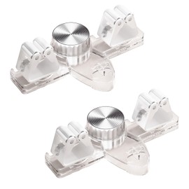 2-Pack Broom Holder Mop Hanger, Retractable Broom Rack no Punching, Adjustable Wall Mount Broom Hanger Organizer, Suction Cup Mop Hanger for Bathroom Kitchen Office Home