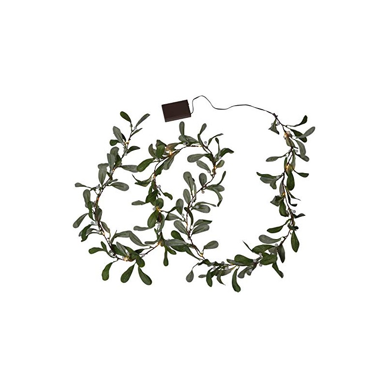 Star LED mistletoe garland