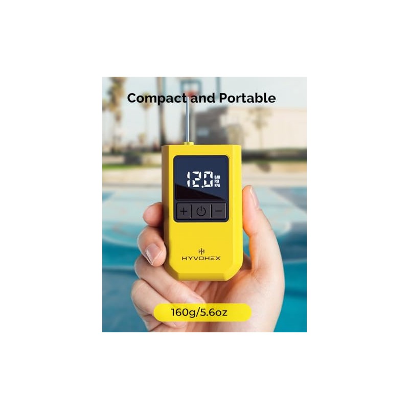 HYVOHEX Portable Electric Ball Pump with LED Display