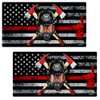 Thin RED LINE MASK Flag 2 Pack Stickers - #FS2033