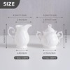 Agyiuns Sugar and Creamer Set Ceramic, Creamer Pitcher and Sugar