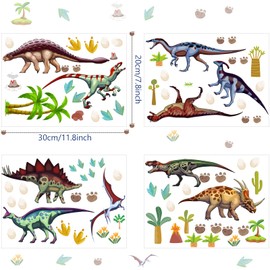 Glow in The Dark Dinosaur Wall Decals, Glowing self-Adhesive Stickers for Ceiling, Children's Room Removable Fluorescent Wall Stickers Children's Room Stickers Boys and Girls Room Decoration Gift