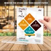 ROSSHINE A5 Menu Holders, 3pack Double Side Display Acrylic Sign