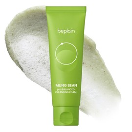 Be Plain [Vegan Beauty] B.Plain Mung Bean Mild Acidic Cleansing Foam, 80ml, 1 unit / [비건뷰티] 비플레인 녹두 약산성 클렌징폼, 80ml, 1개