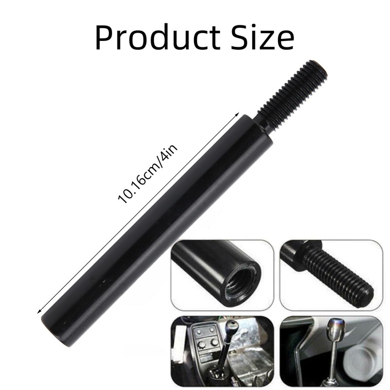 SIXRUN Shift Knob Extension Manual Gear Shifter Extender Lever M10x1.5