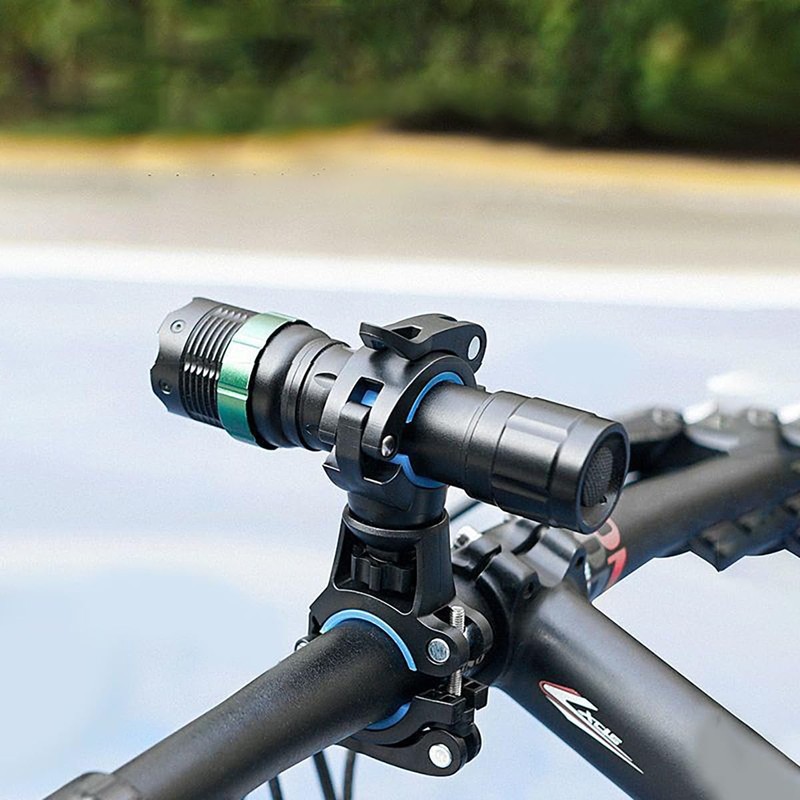 Bicycle Light Holder, Set of 2, Flashlight Holder, 360 Degree