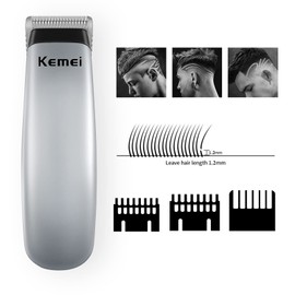 KEMEI KEMEI Mini Clippers Trimmer Groomer Cordless Self-Haircut Kit Styling Shears with Stainless Steel