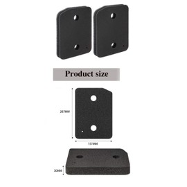 JCZD 4 PCS Replacement Heat Pump Socket Filters for Miele Dryers - Compatible with Various Models (Black)