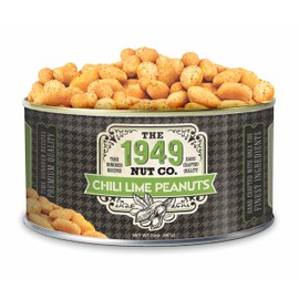 The 1949 Nut Co. Chili Lime Virginia Style Peanuts | Oil Roasted Fried Spicy with a Unique Crispy Crunch Extra-Large, Hand-Cooked in USA an Old Family Recipe, 20 oz., Large Can