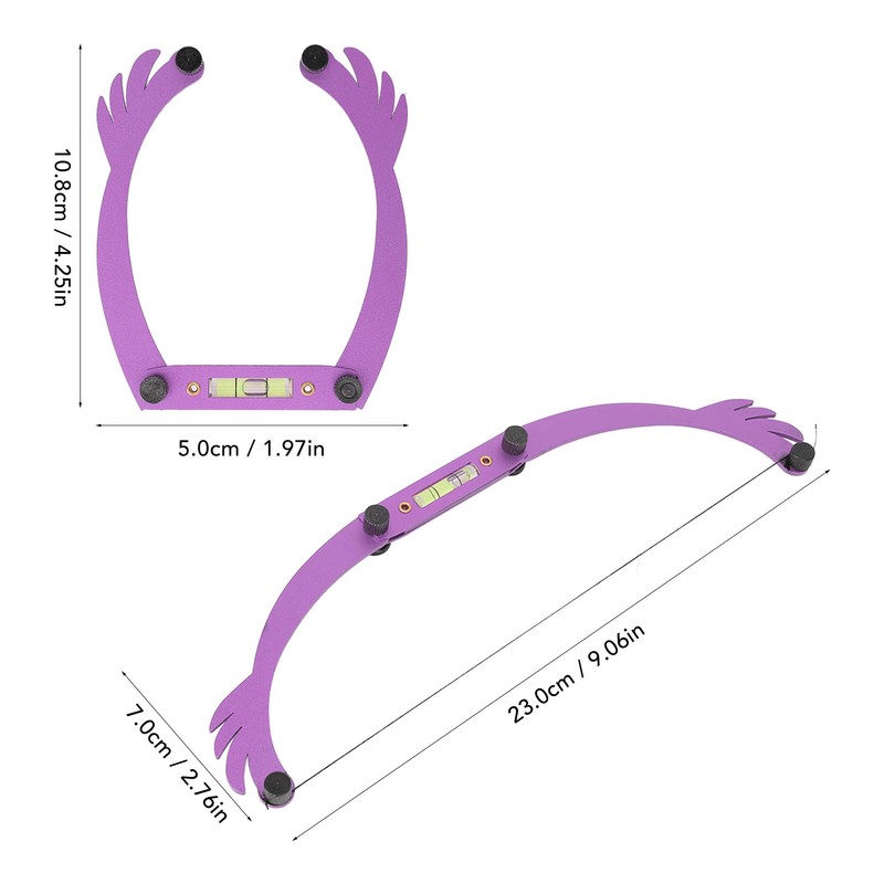 Eyebrow Line Marker Ruler Foldable Arch Microblading Eyebrow Mapping for