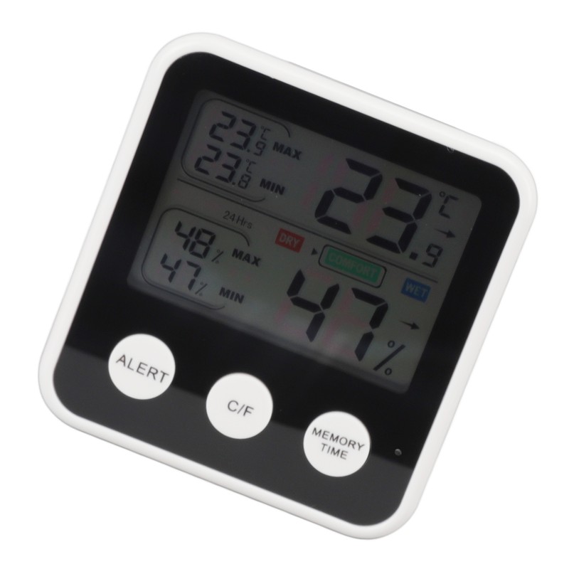 Room Thermometer 3.7in LCD Display High Accuracy Comfort Level Indicator