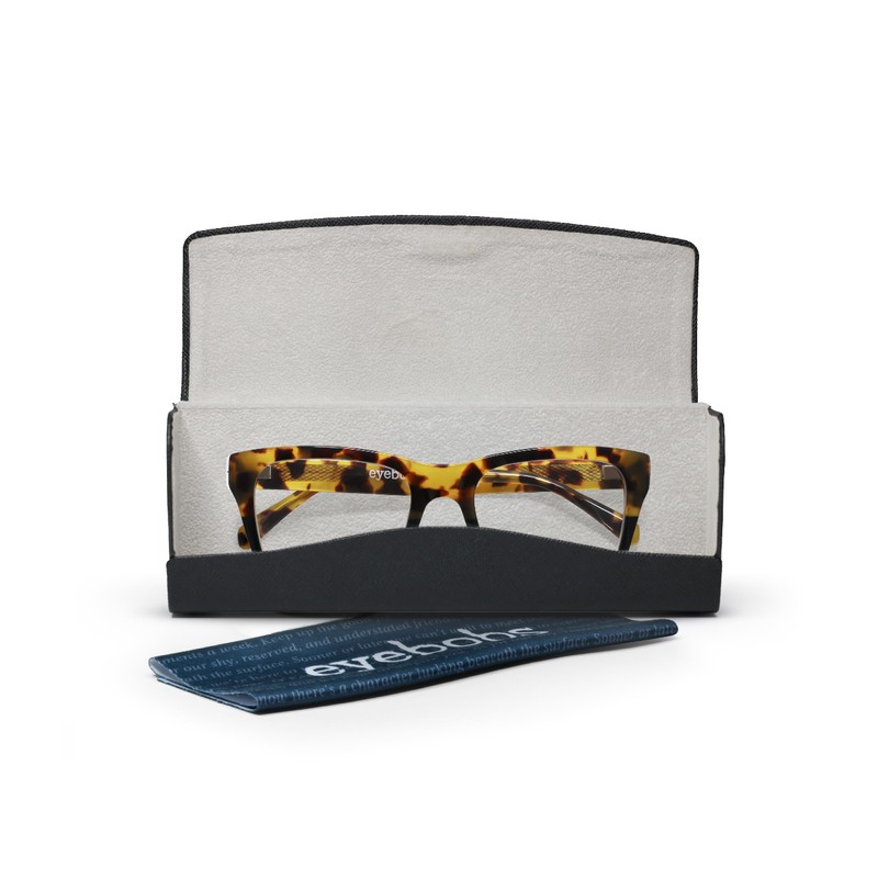 eyebobs Kvetcher Unisex Premium Readers, Tortoise & Black Front with