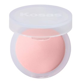 Polvo iluminador compacto Cloud Set Face Brightening Powder, suaviza, controla el brillo, cubre las ojeras y la piel irregular Polvo fijador ligero Candy (rosa brillante transparente)