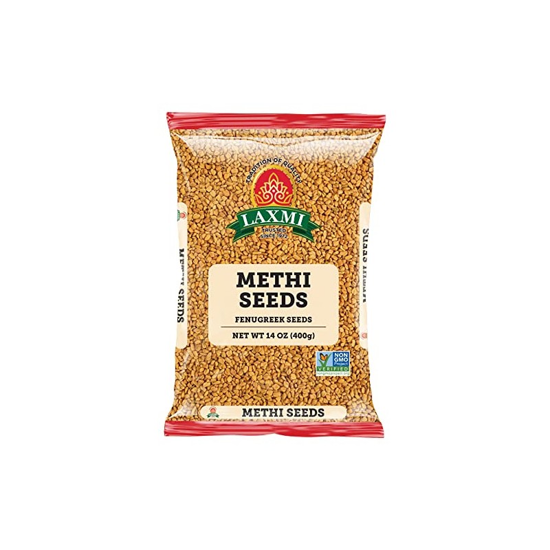 Laxmi Traditional Indian Spices - Methi Seeds (Fenugreek Seeds), 14oz
