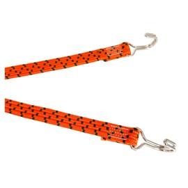 Elastic Bungee Cord with Steel Hooks, 150cm, 120% Stretch, Ideal for Travel, Moving, Camping, Storage. Orange.