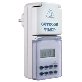AS-Schwabe 24033 - Outdoor Socket with Timer (Weekly, Digital, IP20)