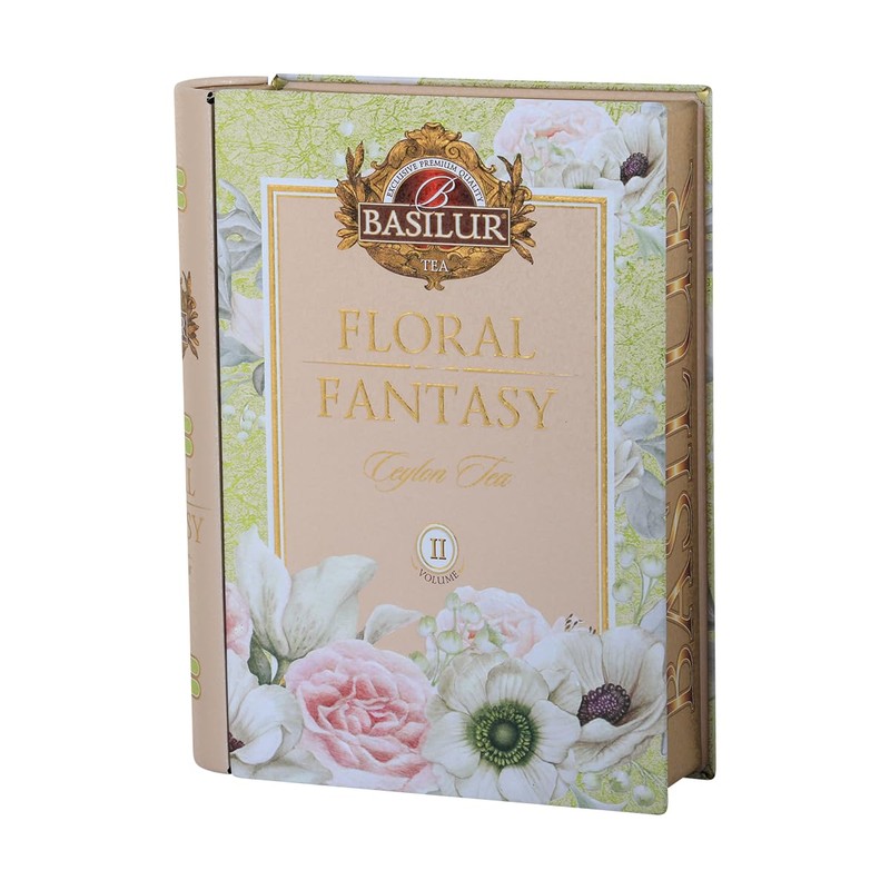 Basilur Floral Fantasy Tea Book - Luxury Tea Gift -