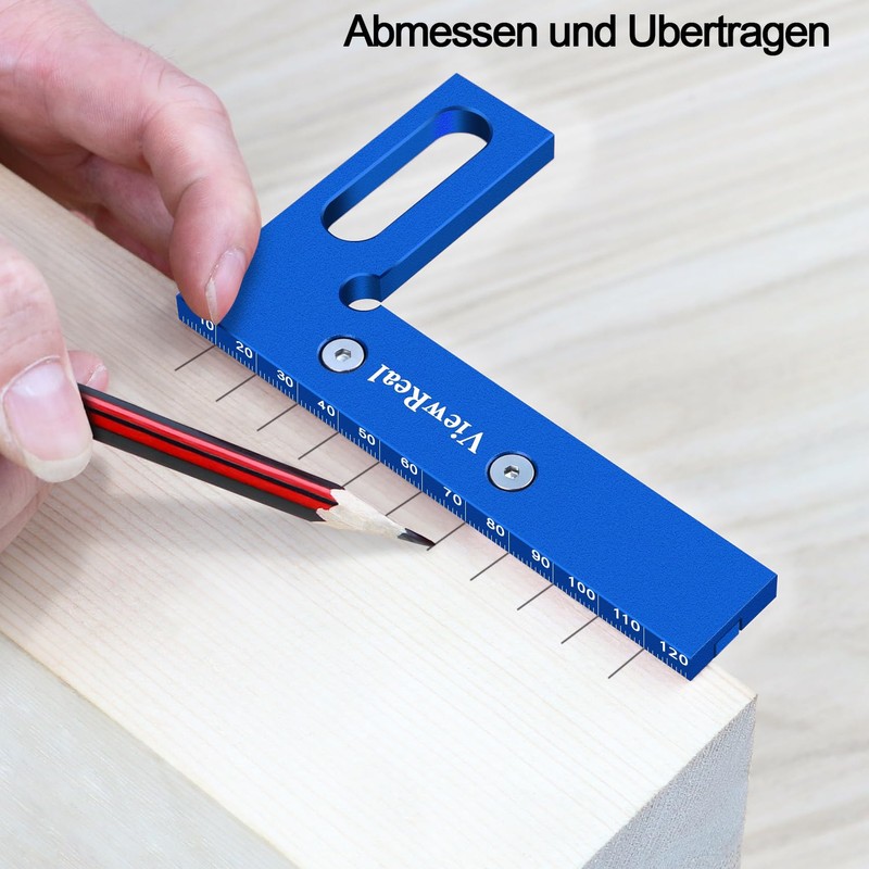 3D Mitre Angle Multifunctional 22.5-90 Angle Measure Aluminium Alloy High