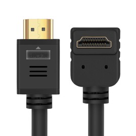 Tecaki HDMI Cable – High-Speed 4K 60Hz, Premium Quality for 1.5m (4.92 ft) Length Connections, L-Shaped Design Suit Better for Tight Spaces