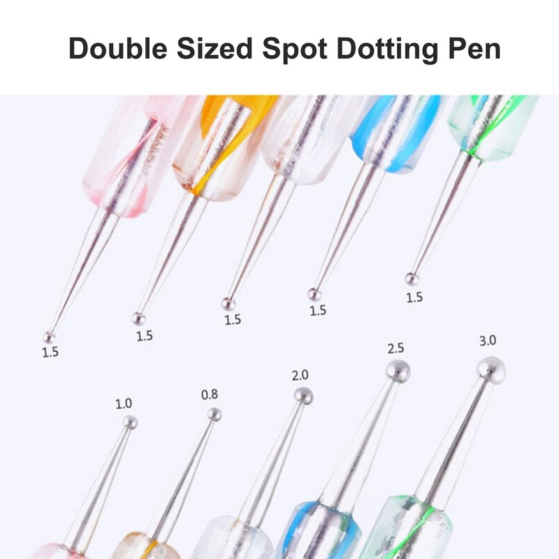 20pc Nail Art Painting Brush Pen Tools Kit UV Gel