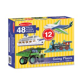 Melissa & Doug Going Places Vehicles Floor Puzzles (4 puzzles, 12 pcs each)
