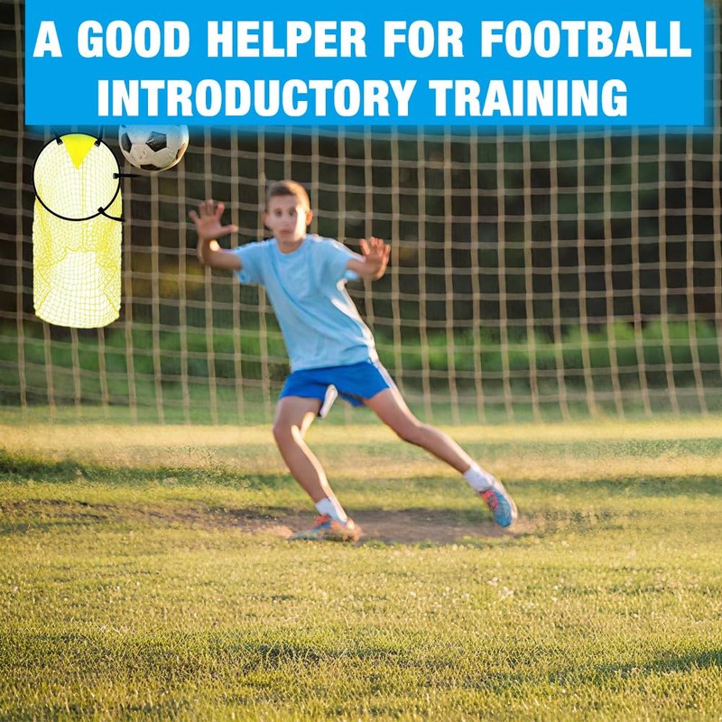 DAJASD 2 Stück Fußballtor Zielnetz, 45 x 60cm, Fussball Ziel,