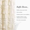 Lush Decor Kemmy Ruffled Shower Curtain, Single, 72" W x
