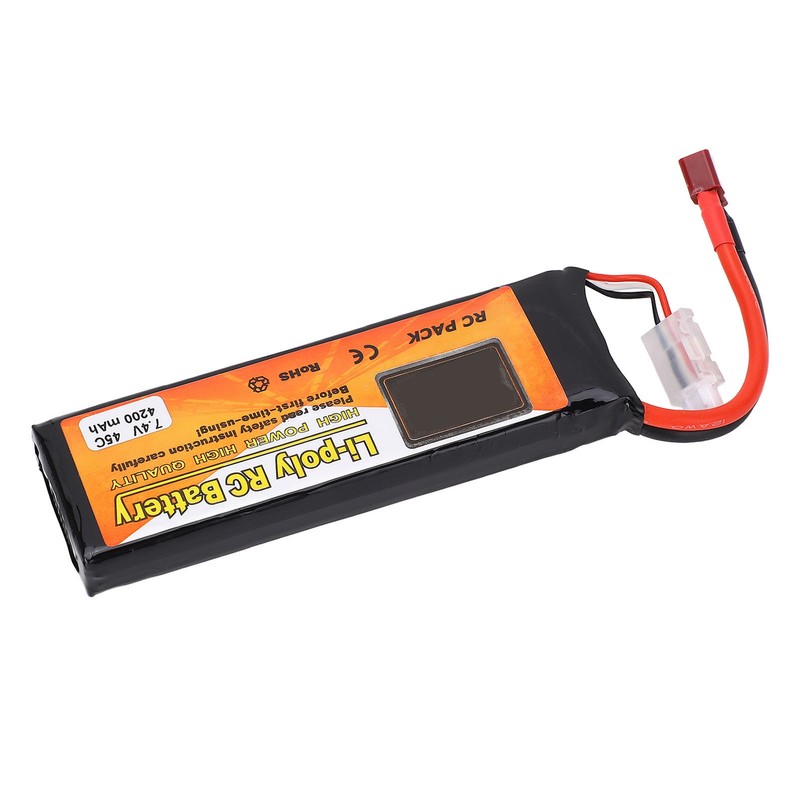 Drone Lithium Battery 7.4v 4200mah 45C 2S Lipo Battery with