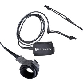 IBOARD Surfboard Lead Straight Rope Single Turn for Longboard Paddle Board Surfboards 5mm Replacement for 6/7/8/9FT Black and Blue