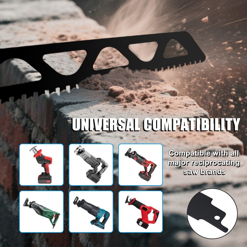 MUOZLOP 12 inch Masonry Reciprocating Saw Blades,2TPI Carbide Blade Strong