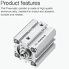 VIILOCK Pneumatic Air Cylinder 25mm Bore 25mm Stroke, Thin Air