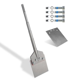 SDS Max Floor Scraper with Replaceable Blade, Firecore 6 Inch Thinset Removal Chisel Bits for SDS Max Rotary Hammer Drill, Tile Remover Tool for Vinyl Flooring VCT Adhesives Linoleum Concrete Mortar