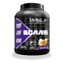 Aminocidos Bcaas Wolf 1kg Pre Entreno 200 Serv Manzana                                                                                                