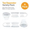 NatraCure Gel Toe Separators (w/Loop) Variety 6 Pack - (Size: