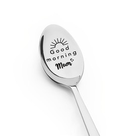 Good Morning Mum Spoon Gifts for Mother Mom Birthday Gifts for Mum Mothers Day Gift for Mummy Retirement Gifts for Mum Mother I Love You Gifts for Mum Mother Gifts from Daughter Son