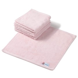imaa Imabari Towels, Certified Hand Towels, Set of 5, Hot, Fluffy, Thin, Quick Drying, Water Absorbent, Quick Drying, Made in Japan, Vacuum Compression Pack, Pink 5 Pieces