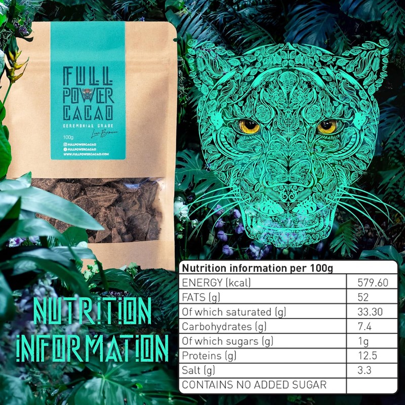 FULL POWER CACAO – Ceremonial Grade Raw Cacao 1kg |