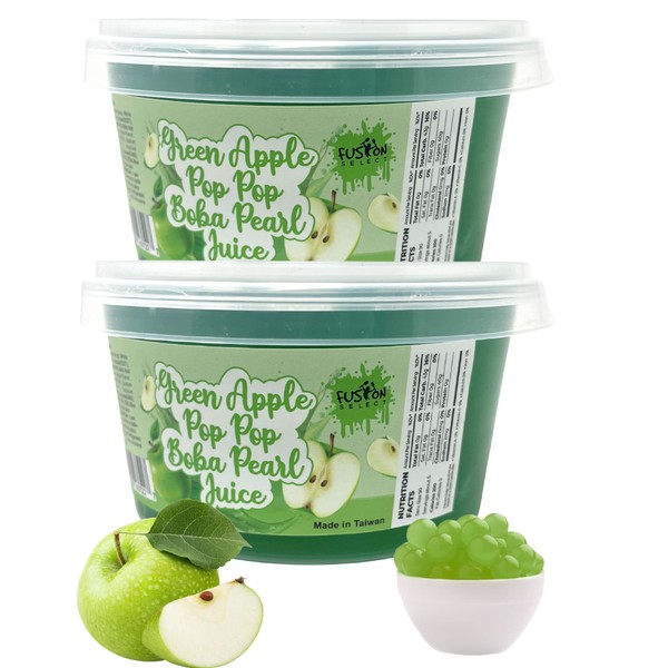 Fusion Select 2 Packs Green Apple Boba Bursting Boba Popping
