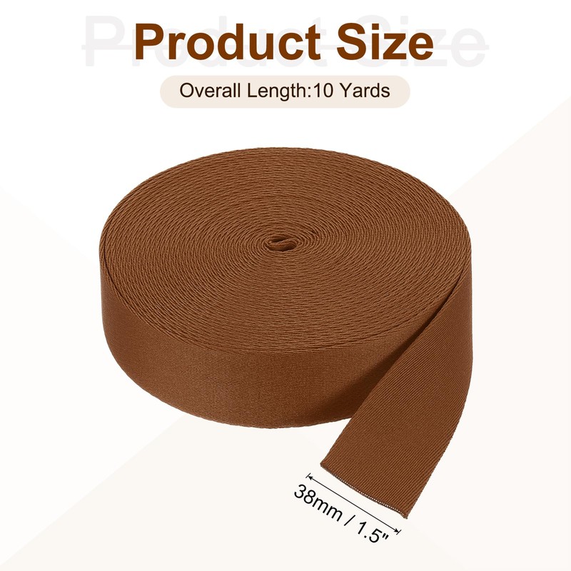 sourcing map 10 Yards Nylon Webbing Strap, 1 3/8-inch(38mm) Flat