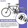 CILOYU Motorized Bike Throttle Cable Handle Grip Assembly Clutch Lever