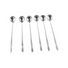 Leadigol 6PCS Long Handle Spoon Mixing Spoon 10-Inch Stainless Steel