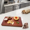 Bamboo Wood Cutting Board, Wood Chopping Block & Serving Tray