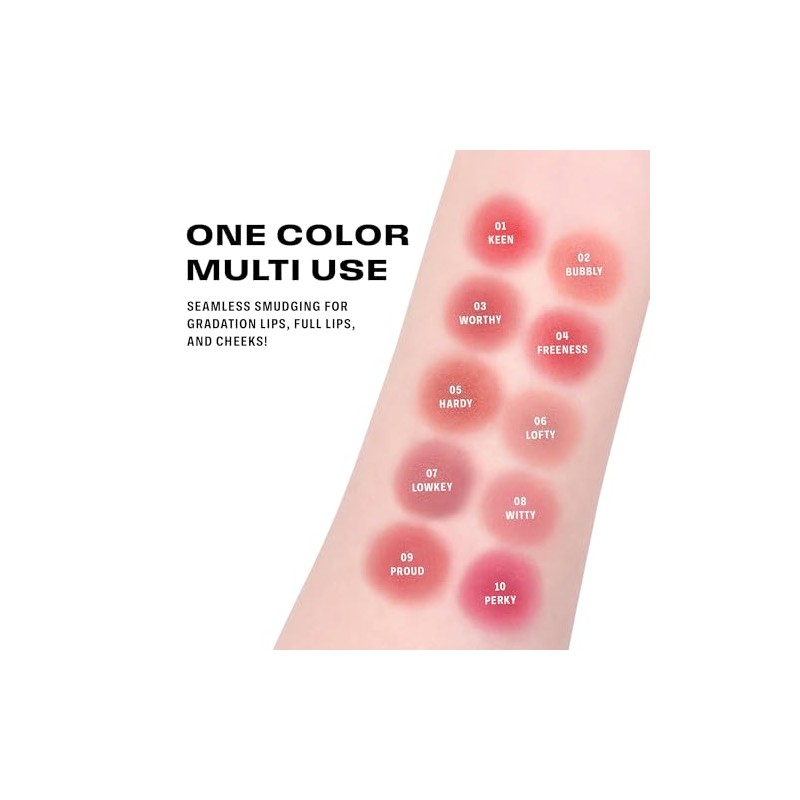 BRAYE Lipsleek Blur Rubor Para Mejillas Y Labios, Rubor De