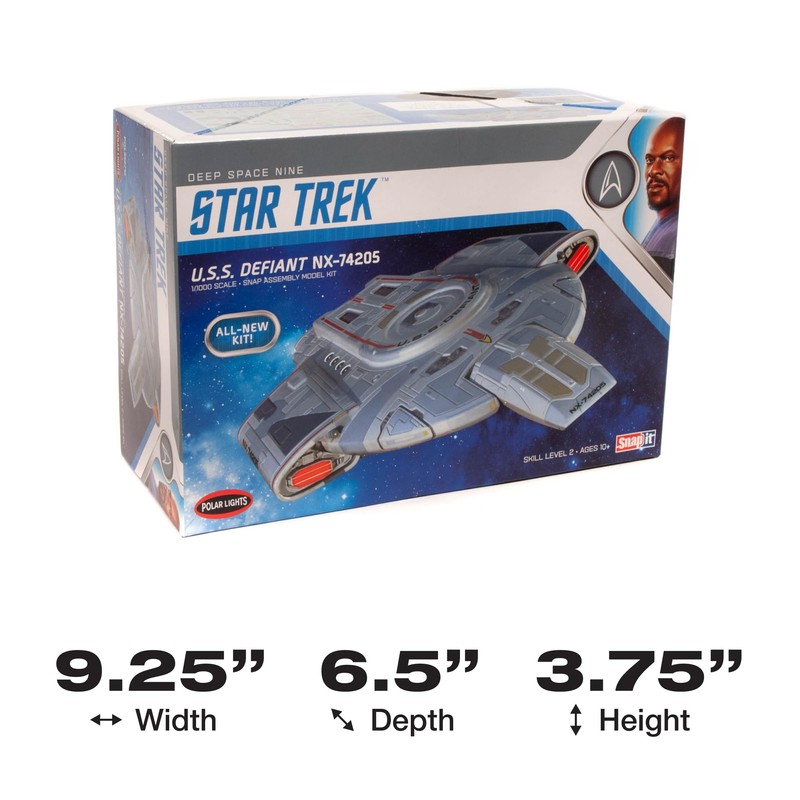 Polar Lights Star Trek USS Defiant 1:1000 Scale Snap Model