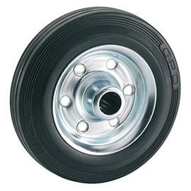 Dörner + Helmer 710142 °C 80 x 25 x 12 mm Solid Rubber Wheel with Roller Bearing Hub Width 39 mm