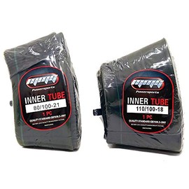 MMG Inner Tube Set Front 80/100-21 and Rear 110/100-18 Straight Valve TR4